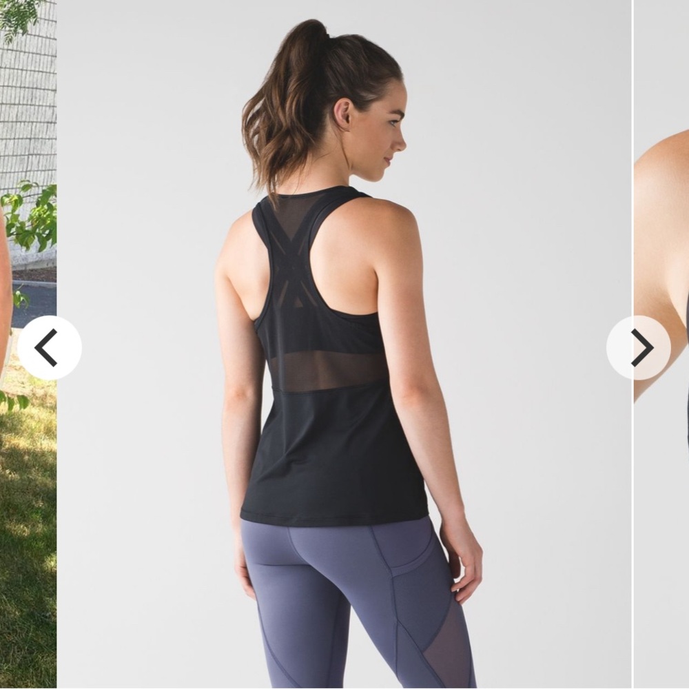 Lulu lemon Lululemon Fast As Light 2-In-1 Tank Black size 6